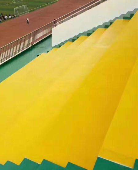 永发镇球场台阶翻新修补改造